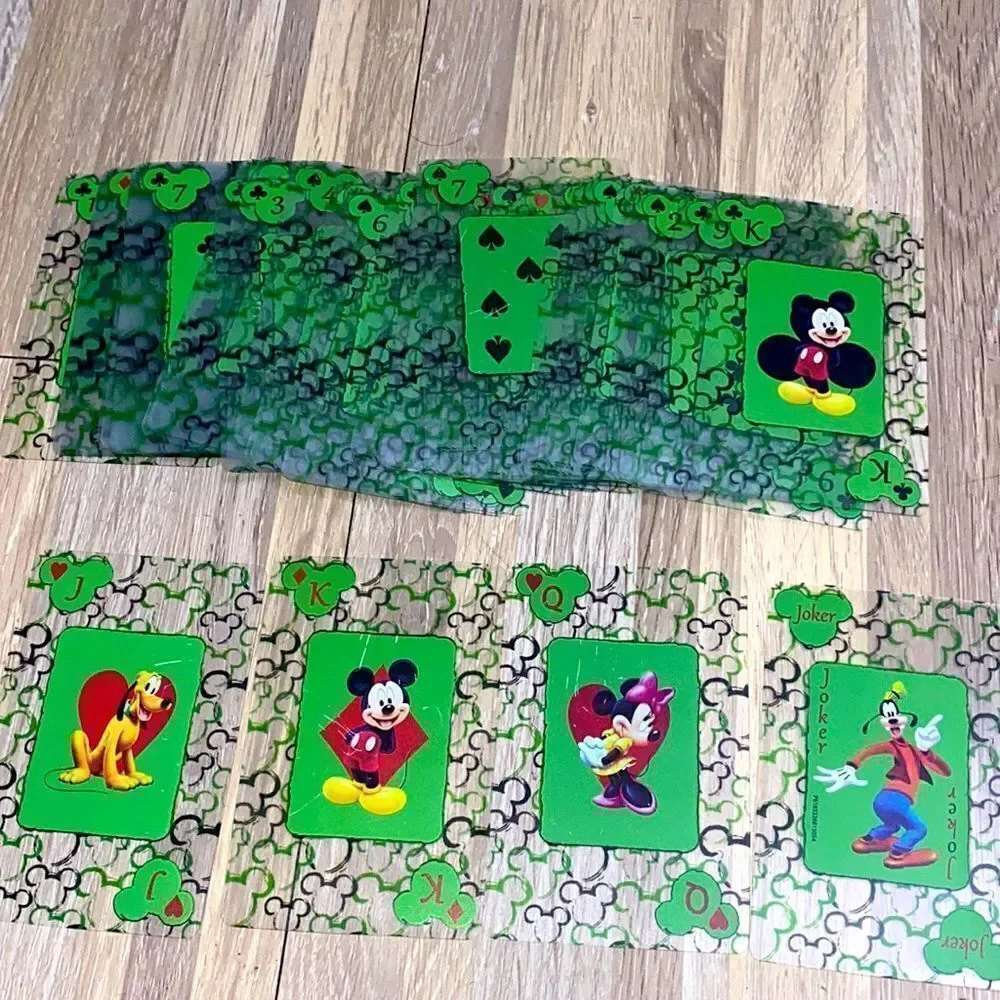 Disney Mickey Mouse Minnie Mouse Pluto goofy playing cards rare Disneyland park